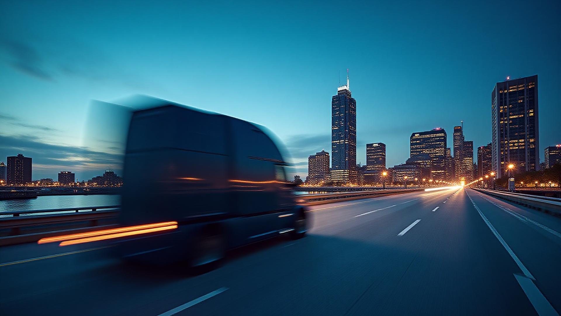 Strategic logistics operation overlooking the Baltimore skyline